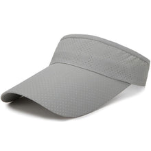 Load image into Gallery viewer, Adjustable Summer Breathable Hats Men Women Sun Protection Sports Golf Tennis Visor Hat Adjustable Visor UV Protection Top Empty Solid Sports Outdoor Running Sunscreen Strong Cap
