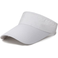 Load image into Gallery viewer, Adjustable Summer Breathable Hats Men Women Sun Protection Sports Golf Tennis Visor Hat Adjustable Visor UV Protection Top Empty Solid Sports Outdoor Running Sunscreen Strong Cap
