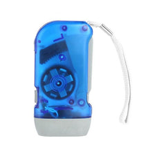 Load image into Gallery viewer, Adjustable Super Bright LED Light Hand Press Flashlight Waterproof Wind Up Light Hand Crank Flashlight Torch Light Crank Lamp Power For Hiking Outdoor Home Camping
