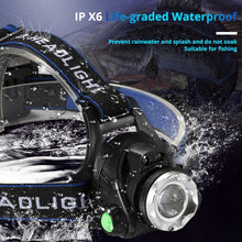 Load image into Gallery viewer, Adjustable USB Rechargeable IR Sensor Super Bright Headlight Battery For Long Working Time LED Headlamp Fishing  Waterproof Head Light Lamp Perfect For Running  Camping
