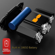 Load image into Gallery viewer, Adjustable USB Rechargeable Torch Lamp Built-in Battery 5 Led Strong Headlight Waterproof  Rechargeable Super Bright Head-Mounted Flashlight For Outdoor Night Camping
