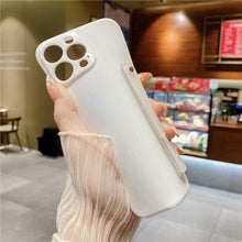 Load image into Gallery viewer, Adjustable Wrist Strap Stand Holder Case with Camera Protection Cute Solid Color Silicone Phone Case Phone Case For iPhone 13 14 Pro Max 12 11 XS Max XR 7 8 Plus 13Pro Soft Silicone Candy Color Back Cover
