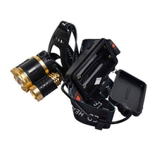 Load image into Gallery viewer, Adjustable Zoomable Headlamp Ultra Bright Rechargeable LED Bright High Lumen Head Lights Head Lamp Waterproof Flashlight For Outdoor Cmaping Fishing Hiking Biking Fishing Headlamp  Running Headlamp
