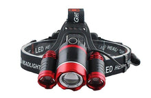 Load image into Gallery viewer, Adjustable Zoomable Headlamp Ultra Bright Rechargeable LED Bright High Lumen Head Lights Head Lamp Waterproof Flashlight For Outdoor Cmaping Fishing Hiking Biking Fishing Headlamp  Running Headlamp
