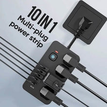 Load image into Gallery viewer, Advanced 10-in-1 Multi-Plug Power Strip
