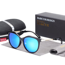 Load image into Gallery viewer, Stevvex  Polarized Cat Eye Sunglasses Women Gradient Round Sun glasses for Women oculos lunette de soleil femme
