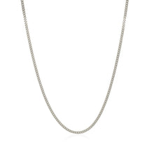 Load image into Gallery viewer, 10k White Gold Gourmette Chain 1.5mm
