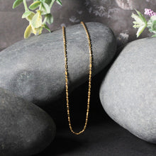 Load image into Gallery viewer, 14k Yellow Gold Diamond-Cut Alternating Bead Chain 1.2mm
