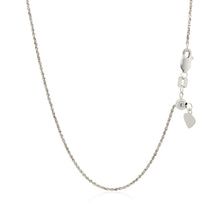 Load image into Gallery viewer, 14k White Gold Adjustable Rope Chain 1.0mm
