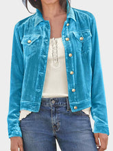 Load image into Gallery viewer, Casual Button-Up Long Sleeve Jacket with Chest Pockets and Relaxed Fit
