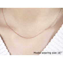 Load image into Gallery viewer, 14k Rose Gold Diamond Cut Cable Link Chain 1.1mm
