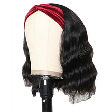 Load image into Gallery viewer, Afro Kinky Curly Short Bob Wigs Headband Wigs for Black Women Water Wave Synthetic Hair Wigs Wigs For Black Women Cosplay Wigs For Women
