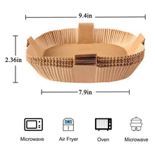 Load image into Gallery viewer, 100-Pack: Air Fryer Disposable Paper Liners

