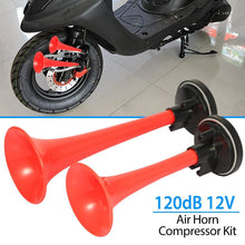 Load image into Gallery viewer, Air Horn Dual Trumpet 12V 115DB
