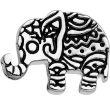 Load image into Gallery viewer, 16G 1/4 Silver Tone Boho Elephant Tragus Cartilage Earring
