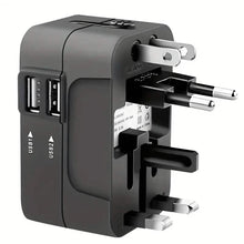 Load image into Gallery viewer, All-in-One Universal Travel Charger with Dual USB Charging Ports
