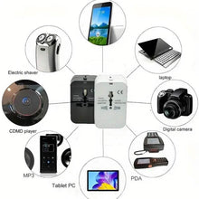Load image into Gallery viewer, All-in-One Universal Travel Charger with Dual USB Charging Ports
