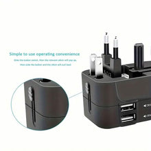 Load image into Gallery viewer, All-in-One Universal Travel Charger with Dual USB Charging Ports

