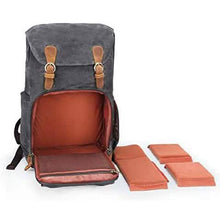 Load image into Gallery viewer, Allacki Waterproof Shock-Resistant Canvas Camera Bag Retro Style Travel Backpack
