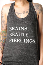 Load image into Gallery viewer, Brains Beauty &amp; Piercings Cosmic Twist Back Tank Top
