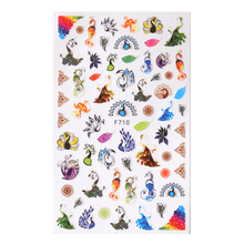 Load image into Gallery viewer, Alphabet Love Shaped  Pattern 3D Nail Stickers Slider Valentine Day Decals Foil For Love Nail Art Decoration Pop Art Nail Stickers Sexy Girl Designs Comics Water Transfer Decals Manicure Lips Nail Art Decorations Slider Nail Art Stickers
