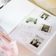 Load image into Gallery viewer, Alternatives Flower Wedding Guest Book Personalized White Guestbook Wedding Guestbook Album Custom Wood Look Printable Guestbook  Family Scrapbook Albums Family Anniversary Gift For Couple
