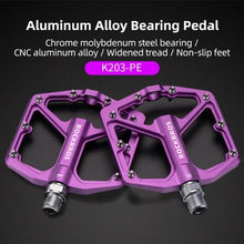 Load image into Gallery viewer, Aluminum Alloy Bicycle Pedals Road Anti-Slip Ultralight Sealed Bearing One-Piece Molding Anti-Oxidation Bike Pedals Mountain Bike Pedals Flat Pedals Nylon Fiber Bicycle Platform Pedals For Road Mountain
