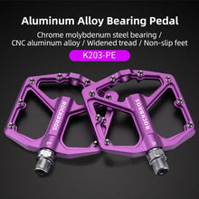Load image into Gallery viewer, Aluminum Alloy Bicycle Pedals Road Anti-Slip Ultralight Sealed Bearing One-Piece Molding Anti-Oxidation Bike Pedals Mountain Bike Pedals Flat Pedals Nylon Fiber Bicycle Platform Pedals For Road Mountain
