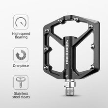 Load image into Gallery viewer, Aluminum Alloy Bicycle Pedals Road Anti-Slip Ultralight Sealed Bearing One-Piece Molding Anti-Oxidation Bike Pedals Mountain Bike Pedals Flat Pedals Nylon Fiber Bicycle Platform Pedals For Road Mountain
