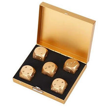 Load image into Gallery viewer, Aluminum Alloy Table Game Poker Games Dices Set with Storage Box
