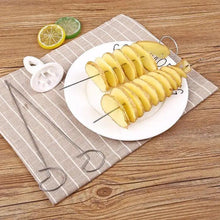 Load image into Gallery viewer, Amazing 2PC Potato Spiral Cutter Cucumber Slicer Kitchen Accessories Vegetable Spiralizer Spiral Potato Cutter Slicer Kitchen Gadgets
