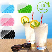 Load image into Gallery viewer, Amazing Honeycomb Ice Cube Trays Reusable Silicone Ice cube Mold Free Ice maker with Removable Lids
