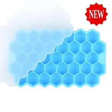 Load image into Gallery viewer, Amazing Honeycomb Ice Cube Trays Reusable Silicone Ice cube Mold Free Ice maker with Removable Lids
