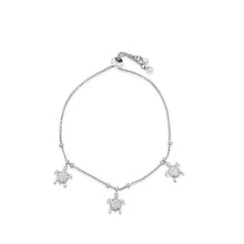Load image into Gallery viewer, Amazing Luxurious Classic White Micro Pava Turtle Charm Bracelet
