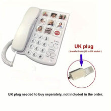 Load image into Gallery viewer, Amplified One Button Touch Big Button Corded Telephone with Speaker
