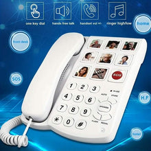 Load image into Gallery viewer, Amplified One Button Touch Big Button Corded Telephone with Speaker
