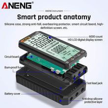 Load image into Gallery viewer, ANENG 4.7-Inch LCD Display 6000 Count AC/DC Digital Multimeter

