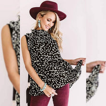 Load image into Gallery viewer, Angashion Women's Casual Floral Print Babydoll Blouse Tunic Tops
