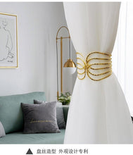 Load image into Gallery viewer, Angel's Wing Curtain Strap Modern Simple Curtain Clip Without Punching And Installation Of Metal Decorative Curtain Buckle Curtain Tiebacks Clips For Window Drapes Holdbacks Decorative Sheer Curtain Tiebacks For Girl' Room
