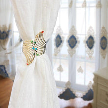 Load image into Gallery viewer, Angel's Wing Curtain Strap Modern Simple Curtain Clip Without Punching And Installation Of Metal Decorative Curtain Buckle Curtain Tiebacks Clips For Window Drapes Holdbacks Decorative Sheer Curtain Tiebacks For Girl' Room
