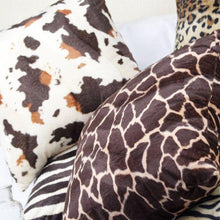 Load image into Gallery viewer, Animal Pillow Covers Zebra Deer Tiger Leopard Pattern Plush Pillow Case Custom Bed Chair Home Decor Cushion Covers
