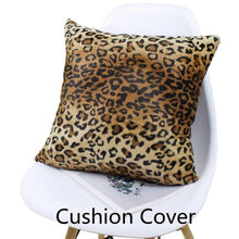 Load image into Gallery viewer, Animal Pillow Covers Zebra Deer Tiger Leopard Pattern Plush Pillow Case Custom Bed Chair Home Decor Cushion Covers
