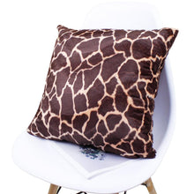 Load image into Gallery viewer, Animal Pillow Covers Zebra Deer Tiger Leopard Pattern Plush Pillow Case Custom Bed Chair Home Decor Cushion Covers
