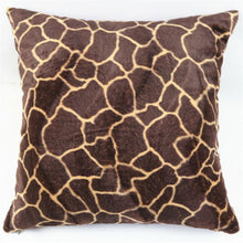 Load image into Gallery viewer, Animal Pillow Covers Zebra Deer Tiger Leopard Pattern Plush Pillow Case Custom Bed Chair Home Decor Cushion Covers
