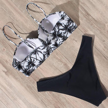 Load image into Gallery viewer, Animal Print Leopard Bikini Push Up Swimsuit Women Bikini Set Bathing Suit Bandeau Beach Wear Swimwear Women Casual Leopard Printed Triangle High Waist Two Piece Bikini Sets
