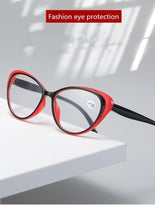 Load image into Gallery viewer, Anti-blue Light Coated Lenses Luxury Red Black Fashion Cat Eye Glasses For  Women Reading Glasses &amp; Men Computer Cateye Blue Light Blocking Reading Glasses

