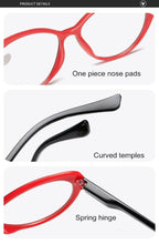 Load image into Gallery viewer, Anti-blue Light Coated Lenses Luxury Red Black Fashion Cat Eye Glasses For  Women Reading Glasses &amp; Men Computer Cateye Blue Light Blocking Reading Glasses
