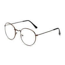 Load image into Gallery viewer, Anti Blue Light Glasses Computer Goggles Eye Protection For Men And Women Fashion Round Anti Blue Light Eyeglasses Reading Glasses Metal Spectacles For Men Women Eyewear Eyeglasses Frame Diopter 0 To 4.0
