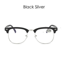 Load image into Gallery viewer, Anti Blue Light Half Frame Reading Glasses For  Women And  Men Anti Eye strain  Fashion Classic Style Retro Eyeglasses New Eyewear Simple Modern Design  Everyday Sunglasses For Men
