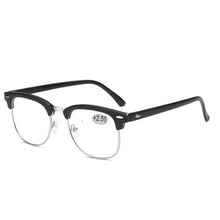Load image into Gallery viewer, Anti Blue Light Half Frame Reading Glasses For  Women And  Men Anti Eye strain  Fashion Classic Style Retro Eyeglasses New Eyewear Simple Modern Design  Everyday Sunglasses For Men

